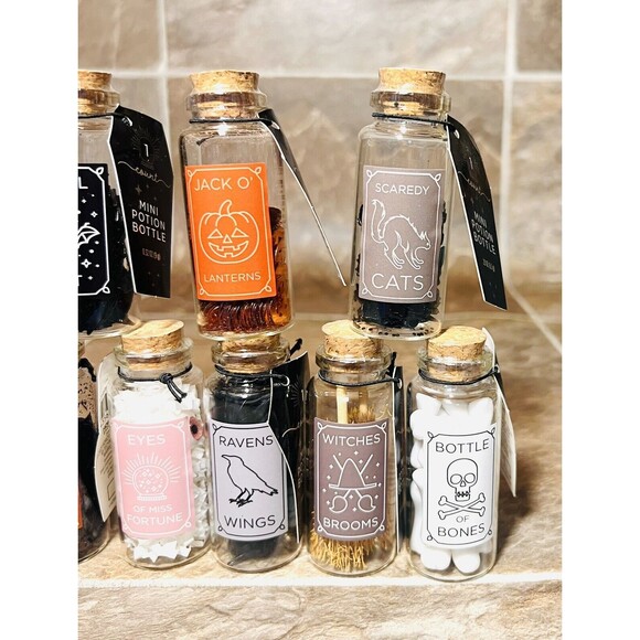 Target Mini Potion Bottles Bullseye Playground Halloween 2023 Complete Set - New - Picture 4 of 4